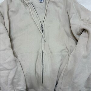 Old Navy Cream Zip-Up Hoodie